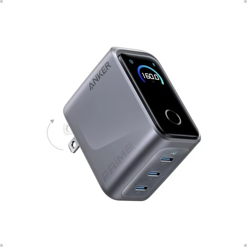 Anker Prime Charger, 160W Max 3-Port GaN Charger, for MacBook Pro Charger - product listing photo
