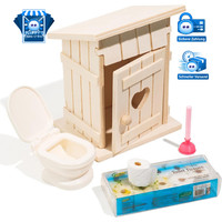 Wichtel Toilette Set 13-Teilig Miniatur ZubehöR Weihnachtsdeko Kinderzimmer