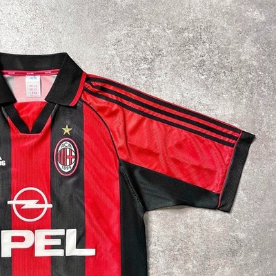 Paolo Maldini AC Milan 98/99 Home #3 Adidas OPEL Jersey M Free