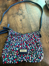 MultiSac Multicolor Abstract Crossbody Bag Zip Magnetic Closure, Lined Pockets
