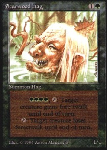 1 x Scarwood Hag - The Dark - NM-Mint - MTG