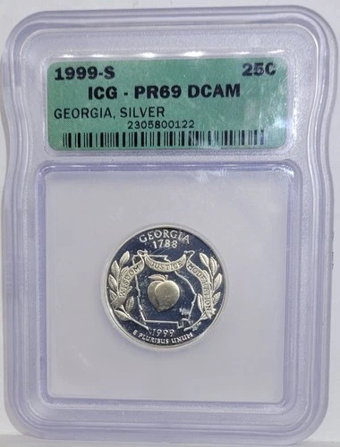 1999-S Washington State Quarter 90% Silver Proof Georgia DCAM