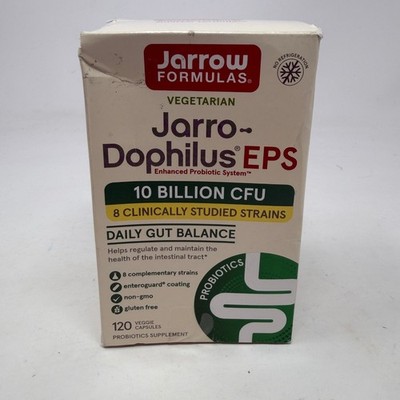 Jarrow Formulas Jarro-Dophilus EPS 10 Billion CFU 120 Veggie Capsules NEW 10/24