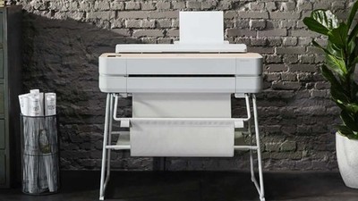 HP Designjet Studio Printer 24'' Plotter Modern Steel CAD Architect Save FreeSHIP