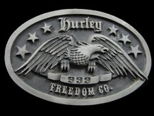 SA09141 REALLY COOL  HURLEY 999 FREEDOM CO.  CLOTHING COMPANY BELT BUCKLE