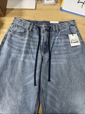 KBB by Kahlana Women s Jeans Size 12 Mid Rise NWT Barrel Leg