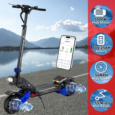 5000W Electric Scooter for Adult Monopatín Eléctrico Adulto Fast Speed 50MPH NFC