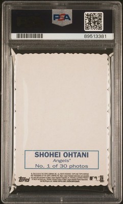 2018 TOPPS HERITAGE SHOHEI OHTANI 1969 DECKLE EDGE HIGH NUMBER #1