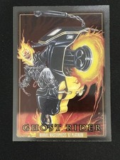 2024 SkyBox Marvel Masterpieces 92 Platinum Ghost Rider Clear Cut #37