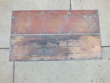 2x Reclaimed Vintage Brass Door Kickplate 73cm x 19.7cm