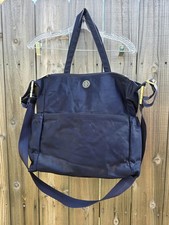 Tory Burch Travel Nylon Baby Diaper Bag Navy Large Tote Shoulder Changing Pad