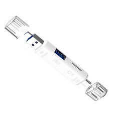 Plastic Type-C 5-in-1 OTG Card Reader Memory TF Card Reader OTG Adapter rr