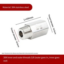304 Stainless Check Valve Reliable Sealing Quick Installation Leak for proof