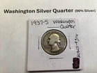 1937 S Washington Key Date 90% Silver Quarter San Francisco Mint 121425 43tk