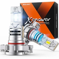 SEALIGHT XF5 5202 LED Fog Light Bulbs or DRL, 18000LM 800% Brightness
