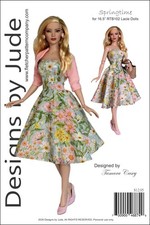 Springtime Doll Sewing Pattern for 16.5" RTB102 Body Lacie Churchill Doll Tonner
