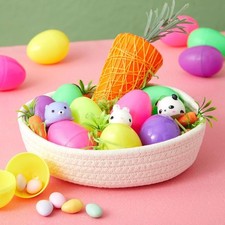 Juvale 3-Pack Small round Cotton Rope Woven Storage Baskets - Nesting Bins for O