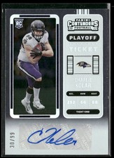 2022 Panini Contenders #212 Charlie Kolar Playoff Ticket #/99