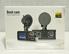 Dash Cam - Super HD 1296P Vehicle Black Box DVR 2" Display 170 Degree Wide Angle