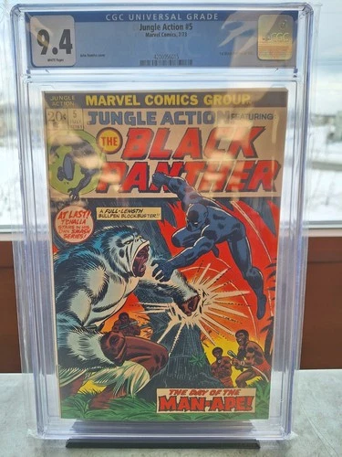 JUNGLE ACTION #5 CGC 9.4 WHITE [ROMITA COVER] HI GRADE BRONZE AGE BLACK PANTHER
