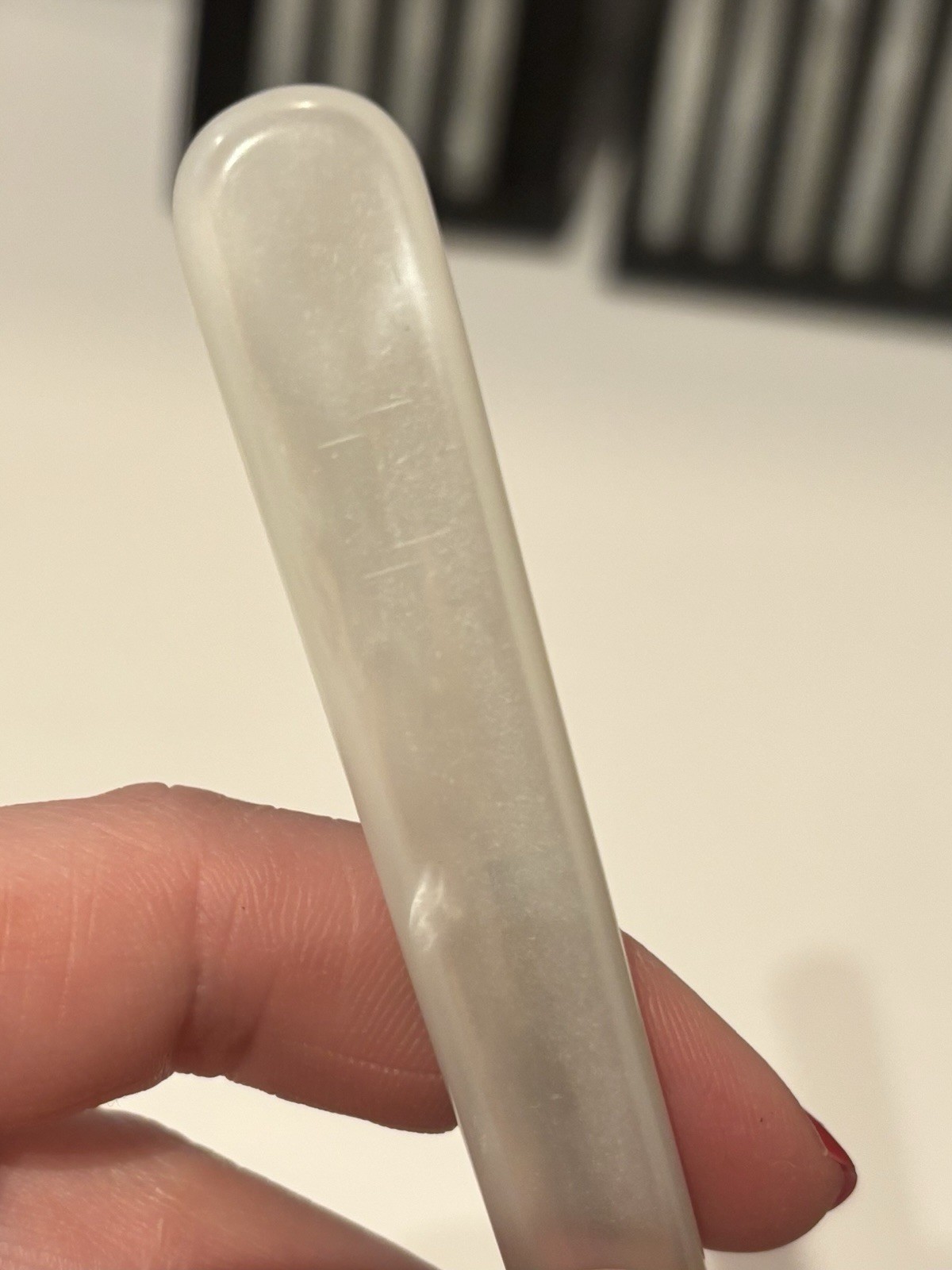 x 11 Vintage KalMar Knives Faux Mother of Pearl Opalescent Handles + Racks As Is