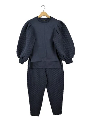 TED BAKER Tailleur Dames Costume T EU 36 bleu foncé style décontracté - Photo 1/4
