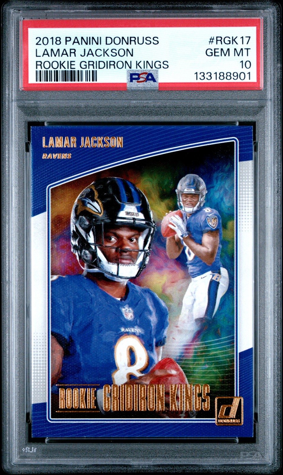 Lamar Jackson Panini Donruss Rookie Gridiron Kings #RGK17 Base