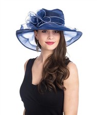 SAFERIN Women's Organza Church Fascinator Bridal Tea Party Wedding Hat