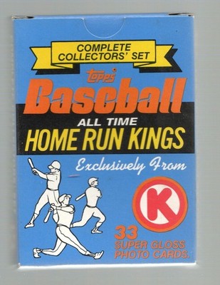 1985 TOPPS CIRCLE K ALL TIME HOME RUN KINGS H AARON M MANTLE T WILLIAMS, MEL OTT