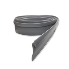 Gordon Glass Angled Gray Vinyl for Framed Shower Door Drip Rail - 36" Long, ...