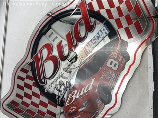 Head West Budweiser Dale Earnhardt Jr 8 NASCAR Memorabilia Mirrored Wall Sign