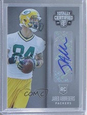 2014 Panini Totally Certified Rookie Signatures Jared Abbrederis #123 Auto 0o9
