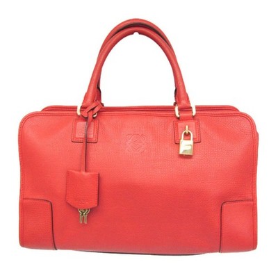 LOEWE Amazona 36 352.45.A22 Ladies Leather Handbag Red Orange