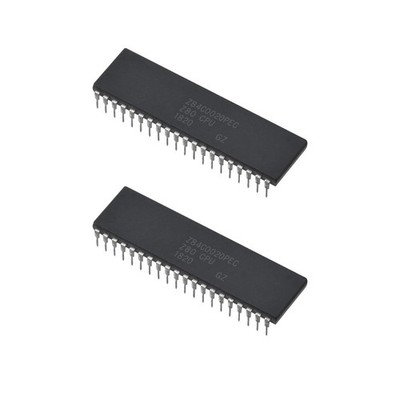 Bridgold 2pcs Z84C0020PEC Z80 Z80CPU IC CPU Microprocessor 20MHz,DIP-40.