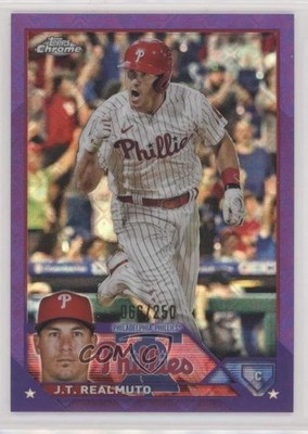 2023 Topps Chrome Logofractor Edition Purple Refractor /250 JT Realmuto #30 1g5d