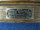 1912 "Index Visible" wooden roll down front from an office desk or file — photo 7