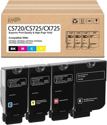 CS720 CS725 CX725 Toner Cartridge for Lexmark 74C10K0 74C10C0 74C10M0 74C10Y0