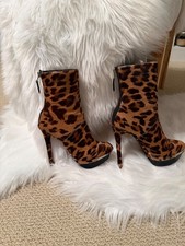 Brian Atwood platform leopard booties sz. 5.5 SPRING SALE!