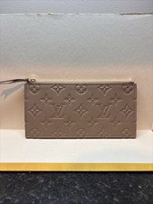 Louis Vuitton Felicie Zip Monogram Empreinte Leather Wallet Turtledove