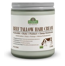 Spanish Garden Beef Tallow Hair Cream Organic Moisturizing Styling Balm 8oz