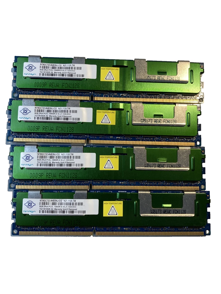 PC3-10600 (DDR3-1333) Bus Speed Server RAM 32 GB Capacity per