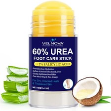 VELNOVA 60 Urea Foot Care Stick with 2 Salicylic 1.41 Ounce Pack of 1