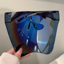 Fashion Blue Coated Protective Face Mask Ridi...