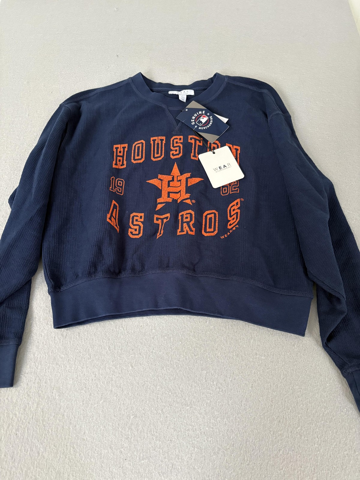 Houston Astros Sweatshirt Womens Small MLB Baseball Crewneck Pullover Astros Shi