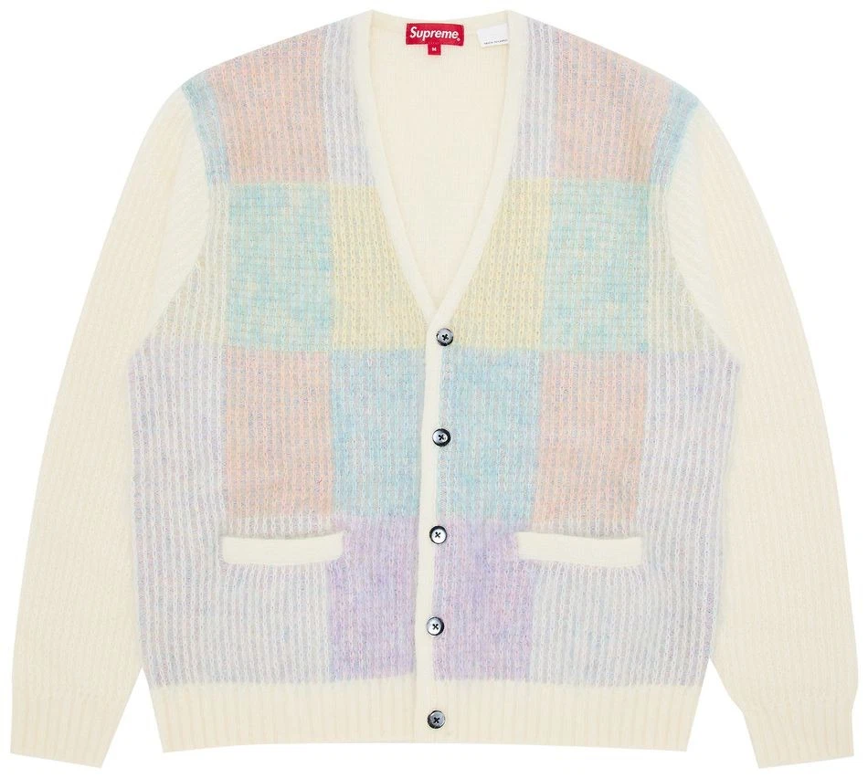 knmen127-0707 Supreme 22SS カーディガン Brushed Grid Cardigan | Supreme 22ss