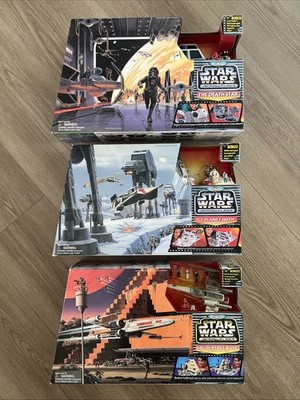 Lot Of 3 Micro Machines Star Wars Action Fleet Sets Galoob 1995 & 1997