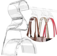 3 Pack Acrylic Purse Organizer for Closet   Protects Bag Straps from Creasing