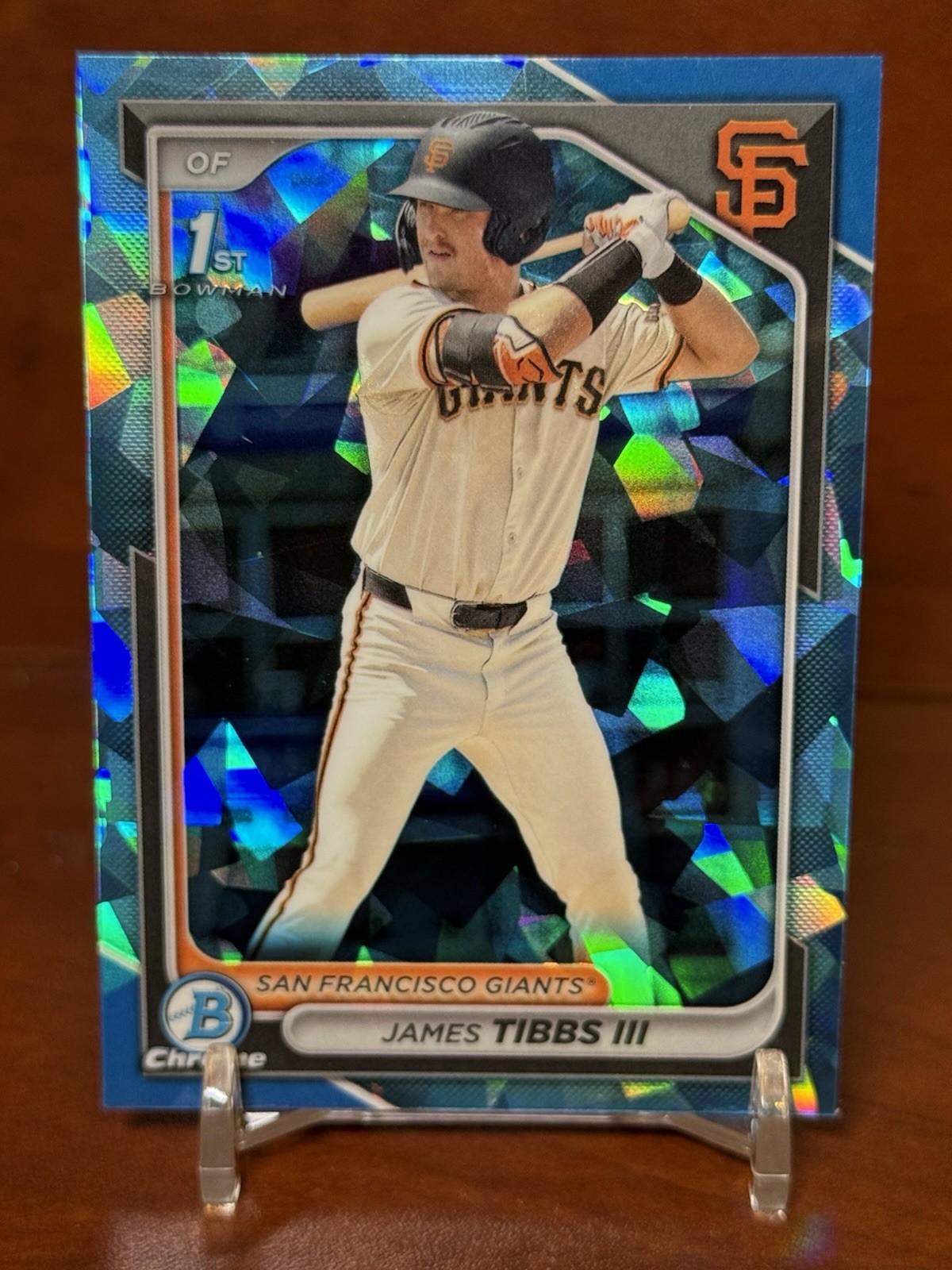 2024 Bowman Draft Chrome Sapphire James Tibbs III BDC-40 1st Prospect RC Rookie
