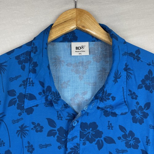 Los Angeles Dodgers Shirt Mens 3XL Hawaiian Beach Floral Button Up Giveaway MLB - Bild 2 von 10
