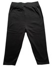 Plus size plain stretch  cotton/lycra blend 3/4  leggings